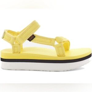 Teva Flatform Universal Mesh Print Limelight Sandals
